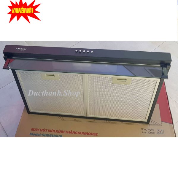Máy hút mùi Sunhouse SHB 6118B
