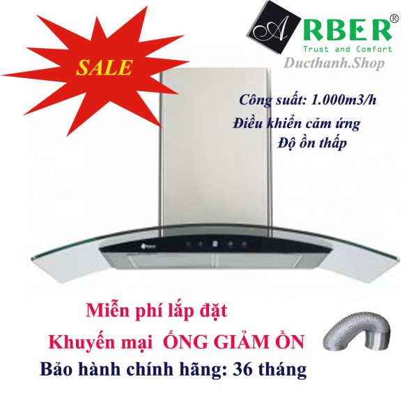 Máy hút mùi kính cong Arber AB700N