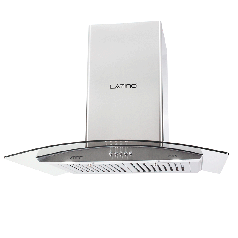 Máy hút mùi kính cong Latino LT-6870- Bảo hành chính hãng 36 tháng