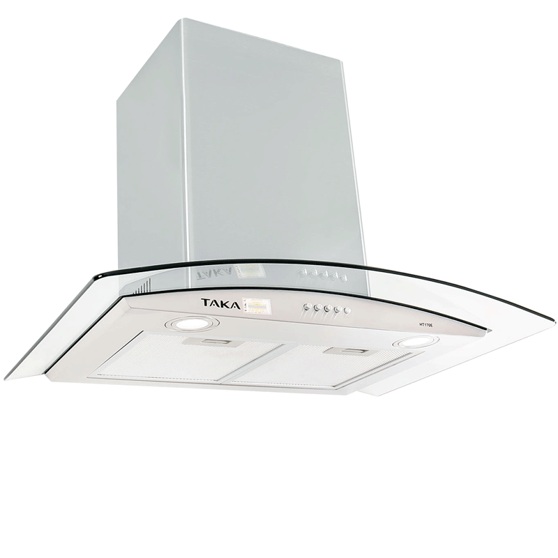 Máy hút mùi kính cong Taka HT170E- Bảo hành 24 tháng