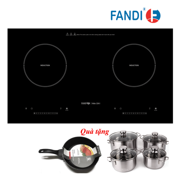Bếp từ Fandi FD-SLIDE 228I - bảo hành 5 năm