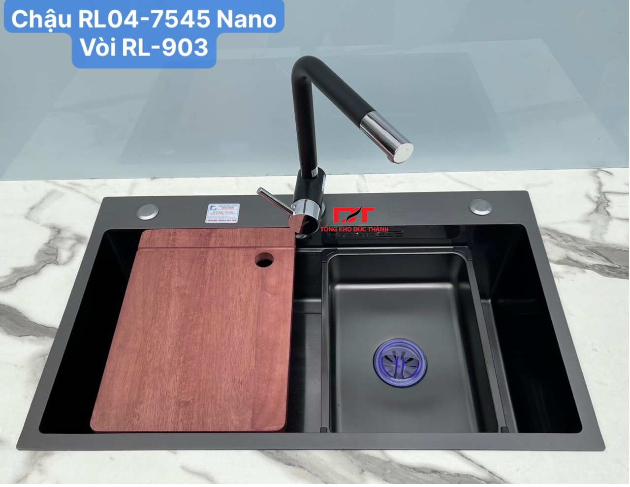 Vòi rửa bát Roslerer 2 đường nước RL-903