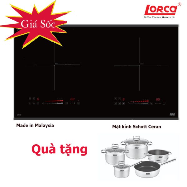 Bếp từ Lorca LCI 877 NK malaysia (kính Schott Ceran)