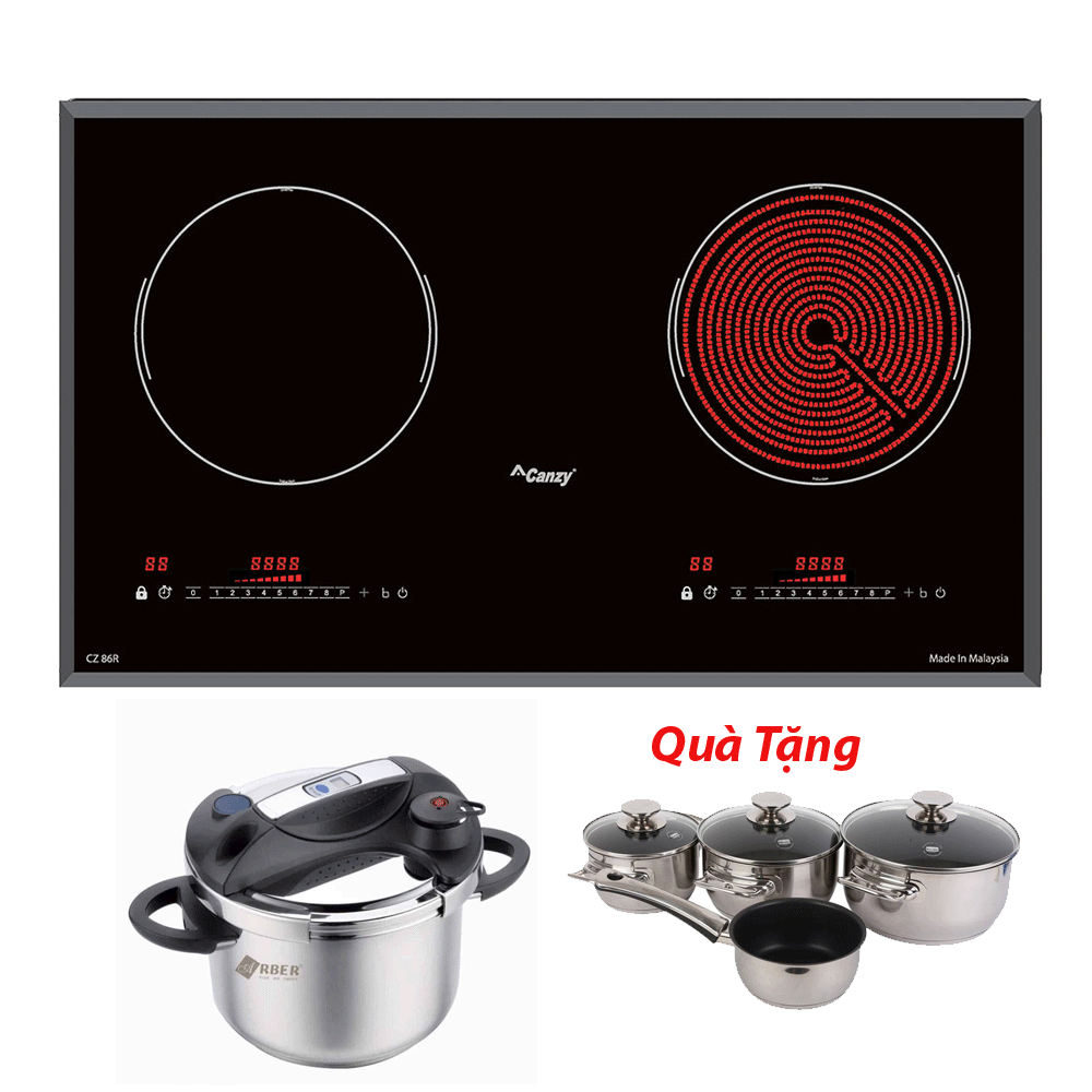 Bếp 1 từ 1 hồng ngoại Canzy CZ 86R- NK Malaysia