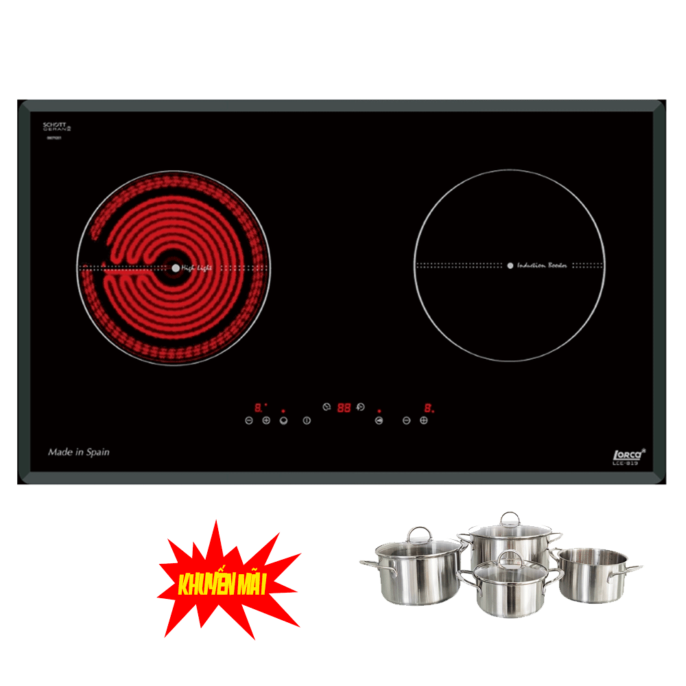 Bếp điện từ Lorca LCE 819 -NK Tây Ban Nha