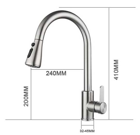 Vòi rửa bát rút dây Roslerer RL-805