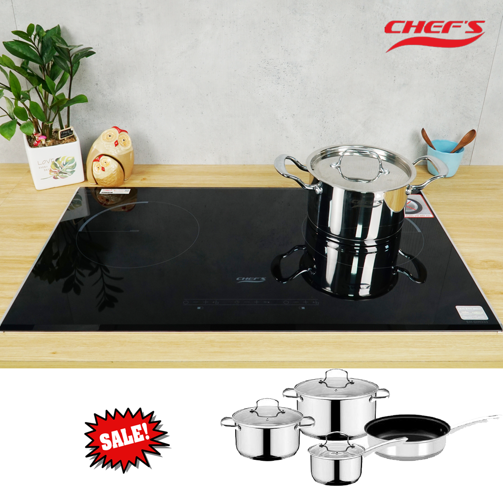 Bếp Từ Chef's EH-DIH333 ( kính ceramic Schott Ceran vát cạnh của Đức, Mâm nhiệt E.G.O)