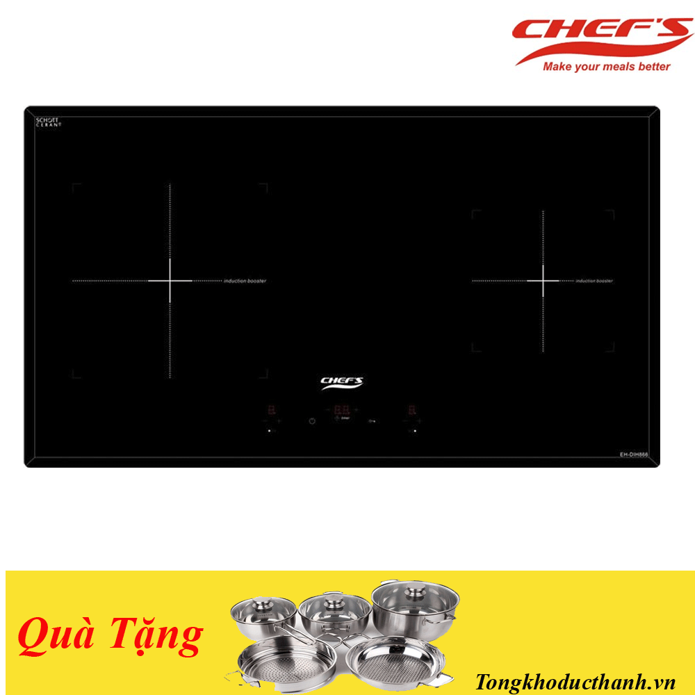 Bếp Từ Đôi Chef's EH-DIH866-Nhập Khẩu Nguyên Chiếc Tây Ban Nha