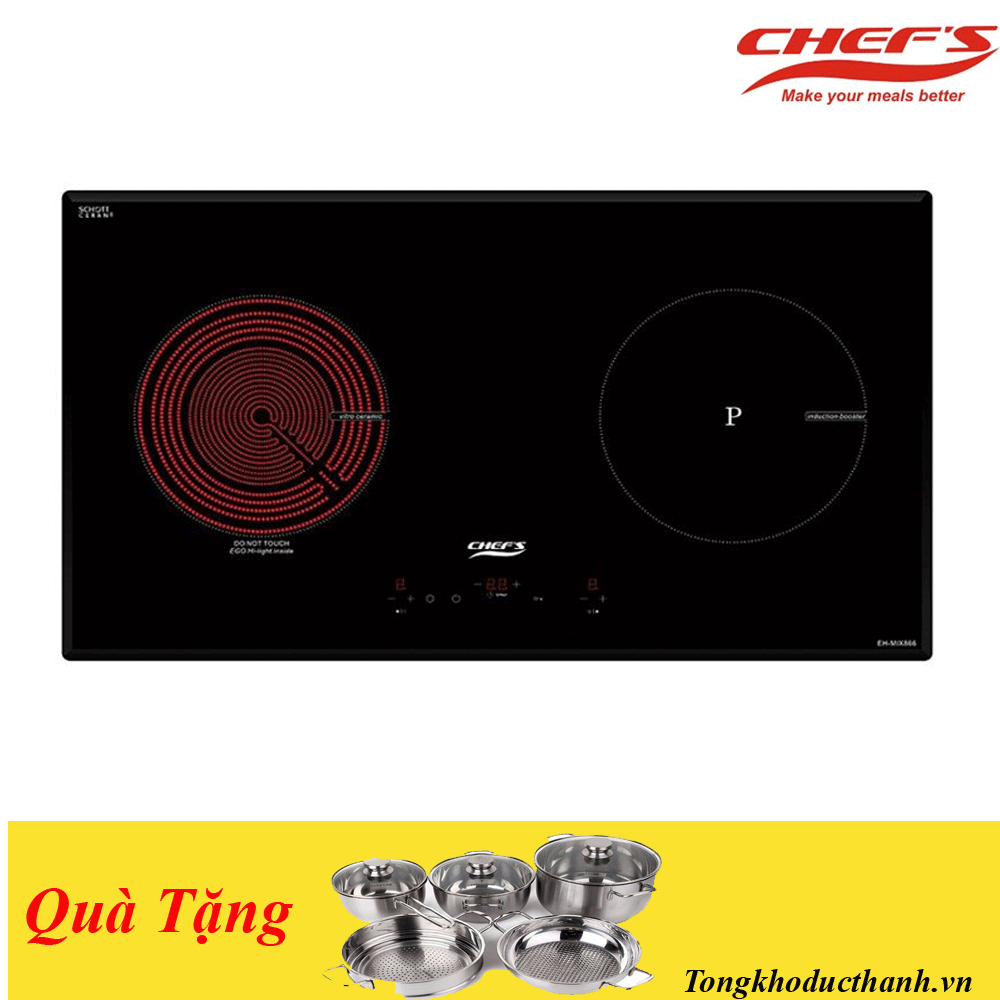 Bếp Điện Từ Đôi Chef's EH-Mix866-Nhập Khẩu Nguyên Chiếc Tây Ban Nha