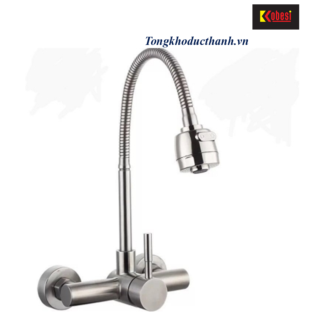 VÒI RỬA CHÉN NÓNG LẠNH CẮM TƯỜNG KOBESI KB 207 (MODEL: KB 207)