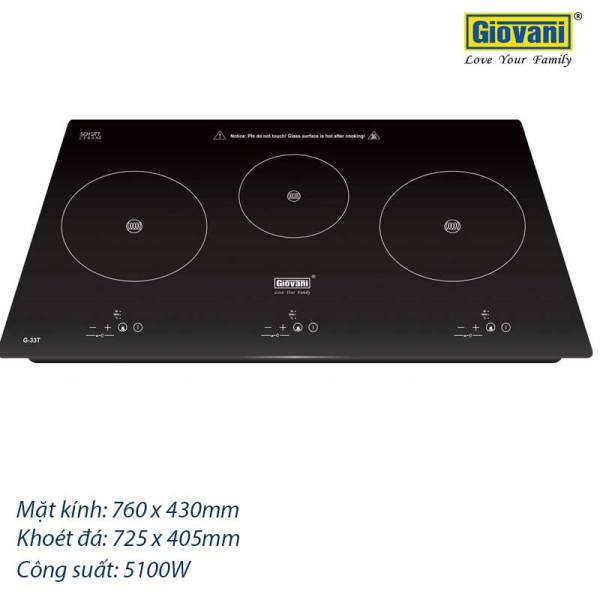 Bếp từ Giovani G-33T Bảo hành chính hãng 5 năm