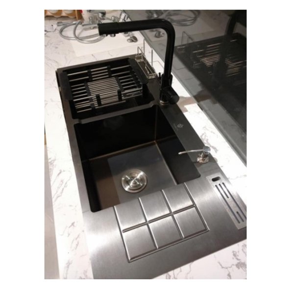 CHẬU 10045 CÓ BÀN CÀI DAO NANO (MODEL: KB 10045CD NANO )