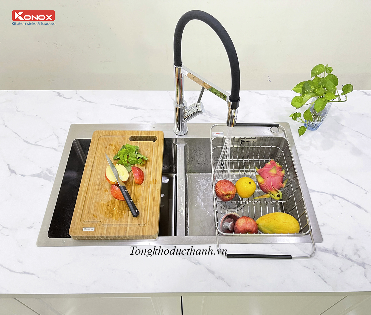 Chậu rửa bát KONOX Overmount sink KN8248DOB