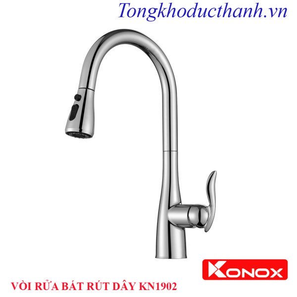 VÒI RỬA BÁT konox RÚT DÂY KN1902