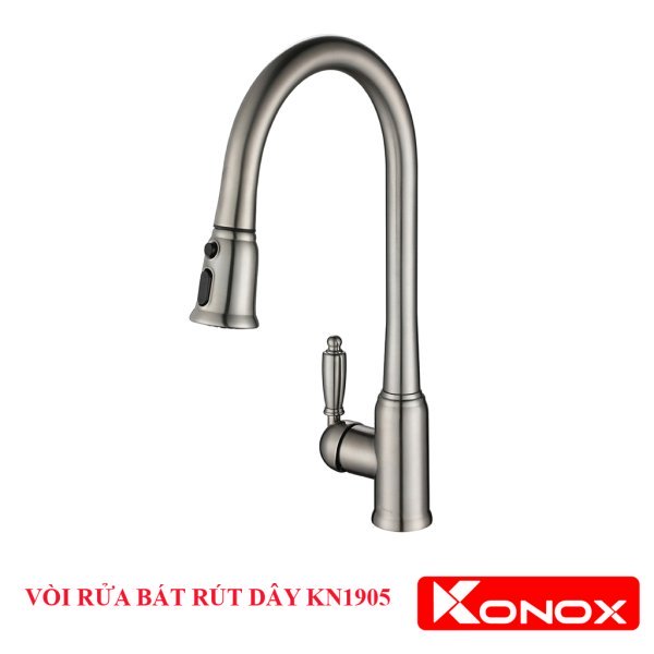 VÒI RỬA BÁT konox RÚT DÂY KN1905