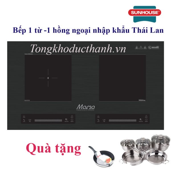 BẾP ĐÔI ĐIỆN TỪ SUNHOUSE MAMA MMB888Ei ( bỏ mẫu)