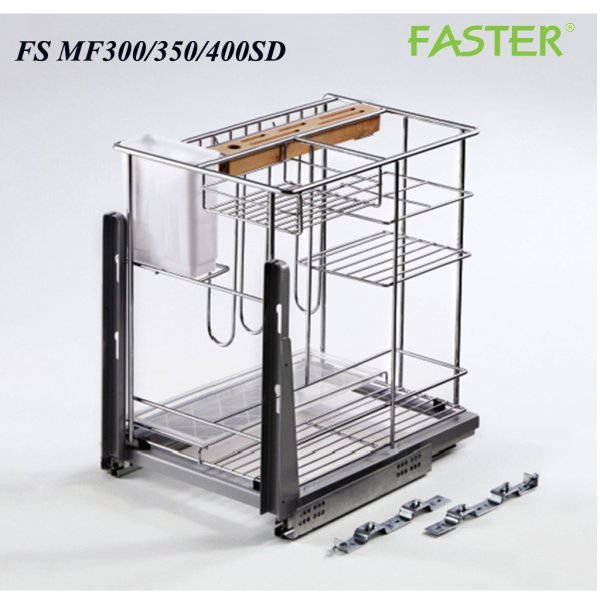 Giá để dao, thớt , chai lọ, gia vị chât liệu Inox 201- mã FS MF300SD-350SD-400SD