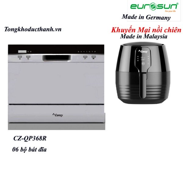 Máy rửa bát Canzy CZ – QP368R ( 6 bộ) - Sấy tăng cường
