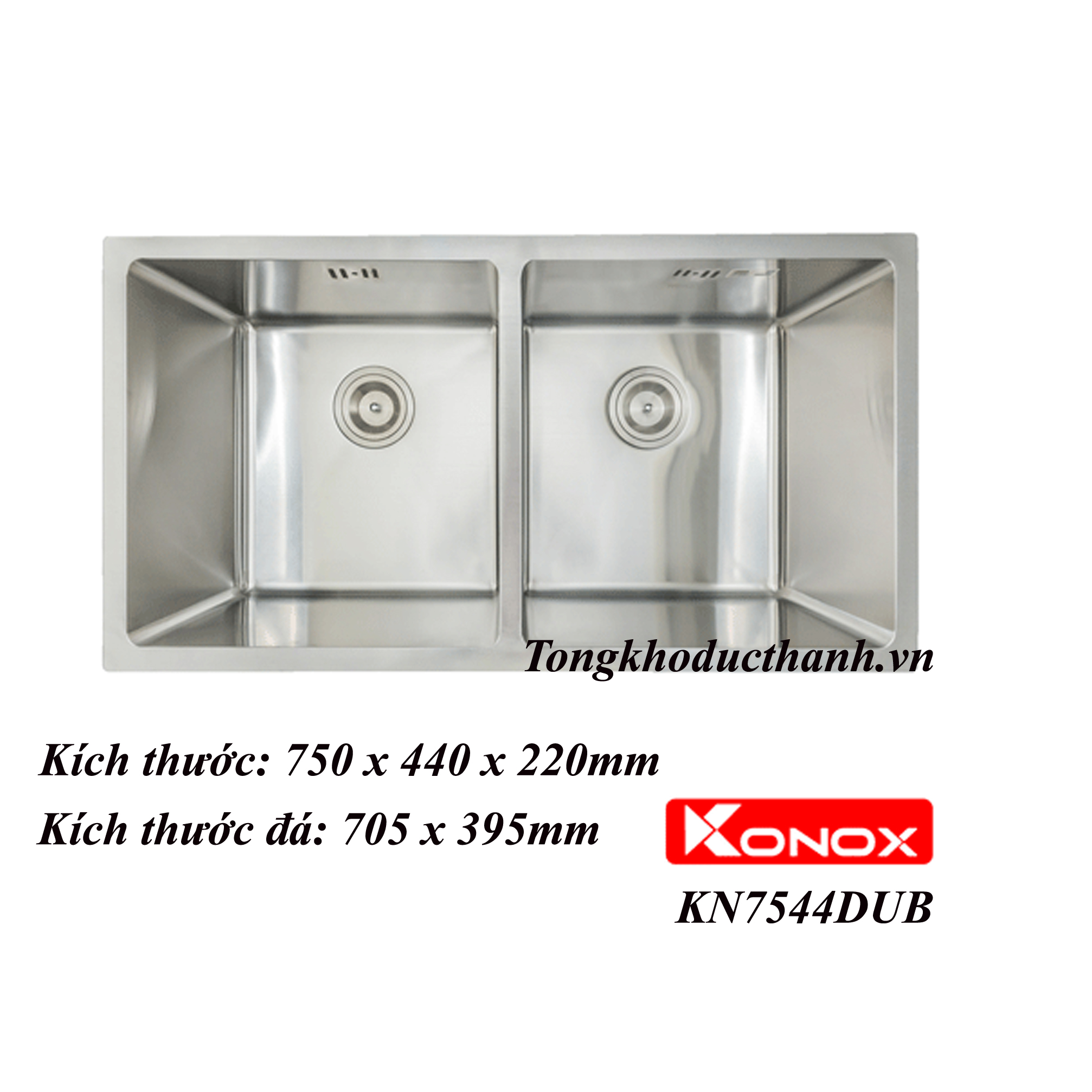 Chậu rửa bát Konox KN7544DUB