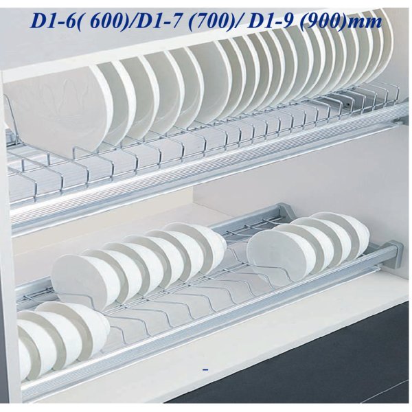 Giá bát, đia cố định 3 tầng Sevilla Inox 600/700/900mm