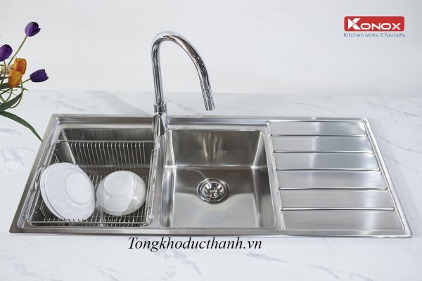 Chậu Konox Premium KS11650 2B - Bàn phải