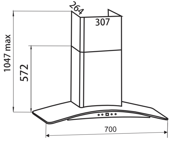 Máy hút mùi Faster FS 3588C2-70/90