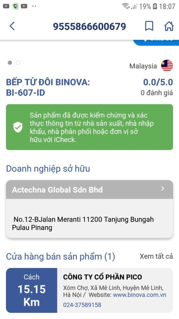 Bếp từ Binova BI-607-ID