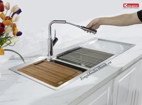 Vòi rửa bát Konox Artan Chrome