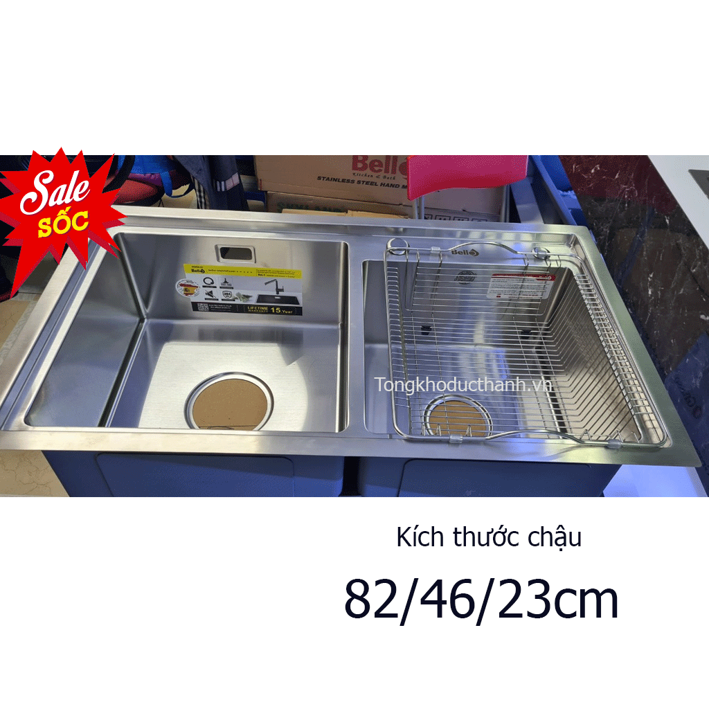 Chậu rửa bát Bello BL-C490 ( 82*46cm)