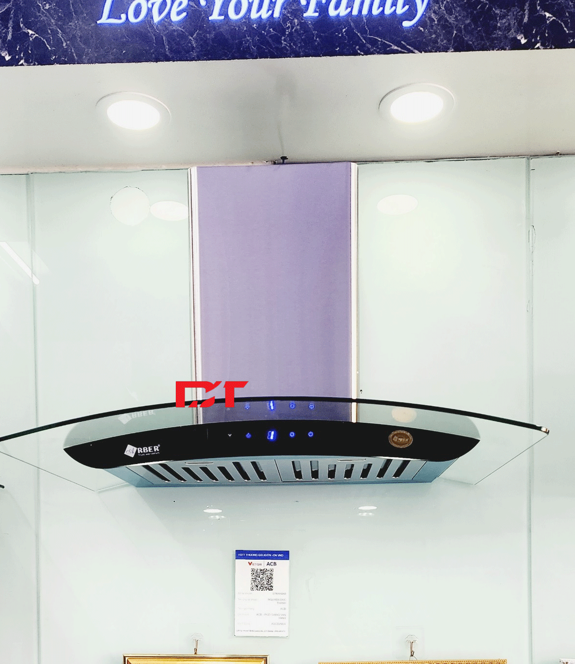 Máy hút mùi Arber AB SMART HOOD ( từ làm sạch mỡ trong mô tơ)