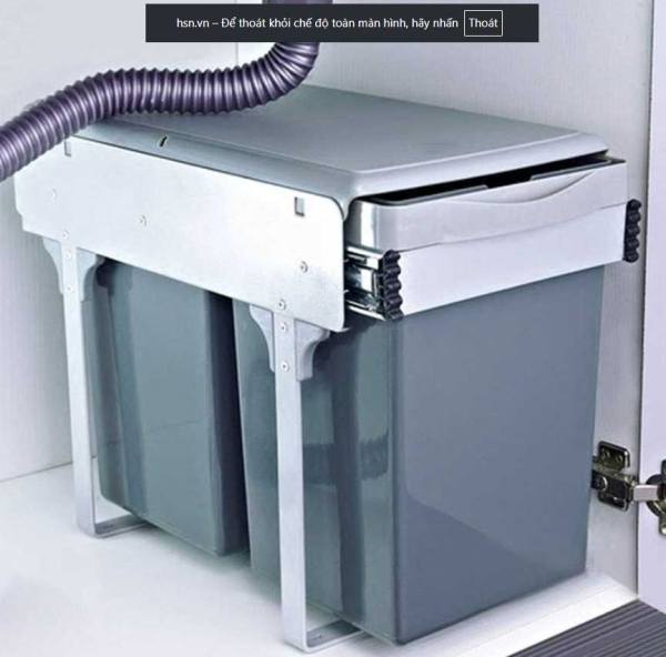 Thùng rác 2 ngăn ray trượt Sevilla SV-TR22X