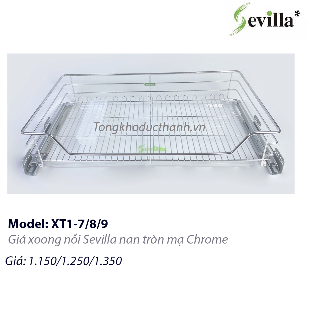 Giá xoong nồi tủ dưới nan tròn Sevilla SV-XT1( 70-80-90cm)