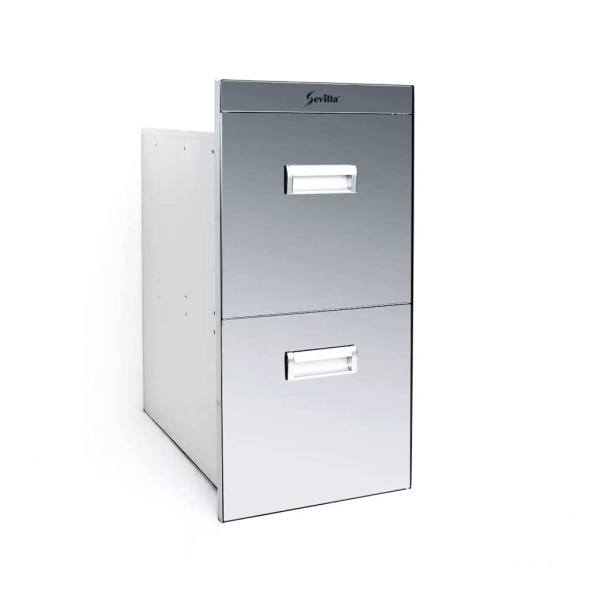 Thùng gạo mặt gương 2 ngăn Sevilla SV-B4 ( 20kg)