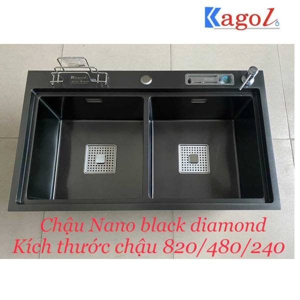 Chậu rửa nano đen Kagol Nano Black Diamond