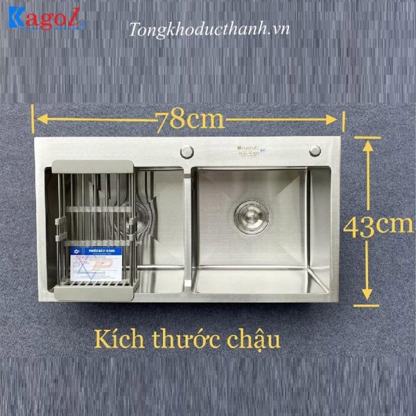 Chậu-rửa-bát-Kagol-K7843-hai-hố-cân