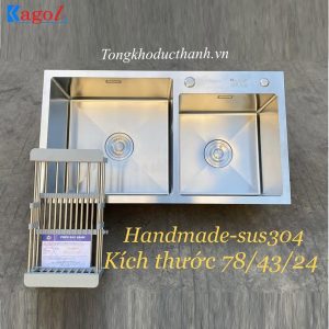 Chậu-rửa-bát-inox-304-Kagol-K7843-304-lệch