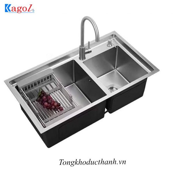 Chậu-rửa-inox-304-Kagol-K8245BT-304-lệch