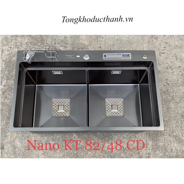 Chậu-rửa-nano-đen-Kagol-HND8248VN-cài-dao-thớt