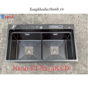 Chậu-rửa-nano-đen-Kagol-KND8248BT-cài-dao-thớt