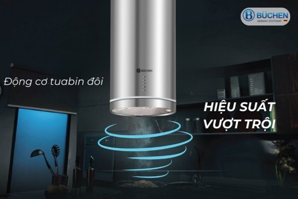 Máy hút mùi đảo Buchen BU885IS