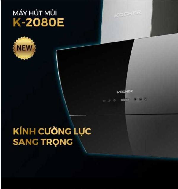 MÁY HÚT MÙI kính vát kocher K-2080E ( 70/90cm)