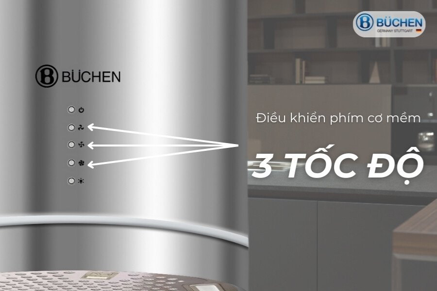 Máy hút mùi đảo Buchen SMART885IS