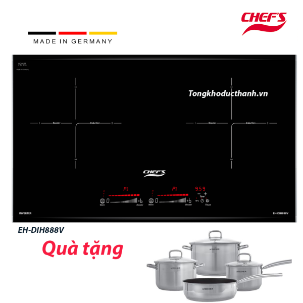 Bếp từ đôi Chefs EH-DIH888V