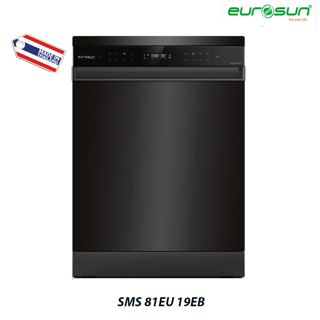 Máy rửa bát Eurosun SMS81EU19EB (15 bộ) - Sấy tươi, sấy tăng cường