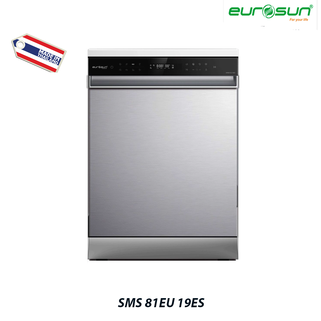 Máy rửa bát Eurosun SMS81EU19ES Serial 7 (15 bộ) - Tự động mở cửa, sấy tươi, diệt khuẩn UV