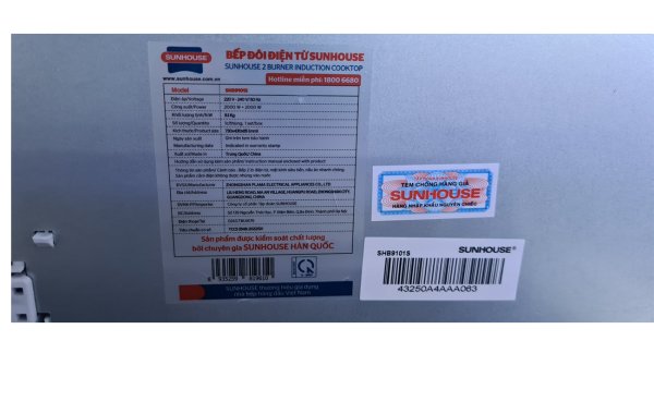 Bếp từ Sunhouse SHB9101S