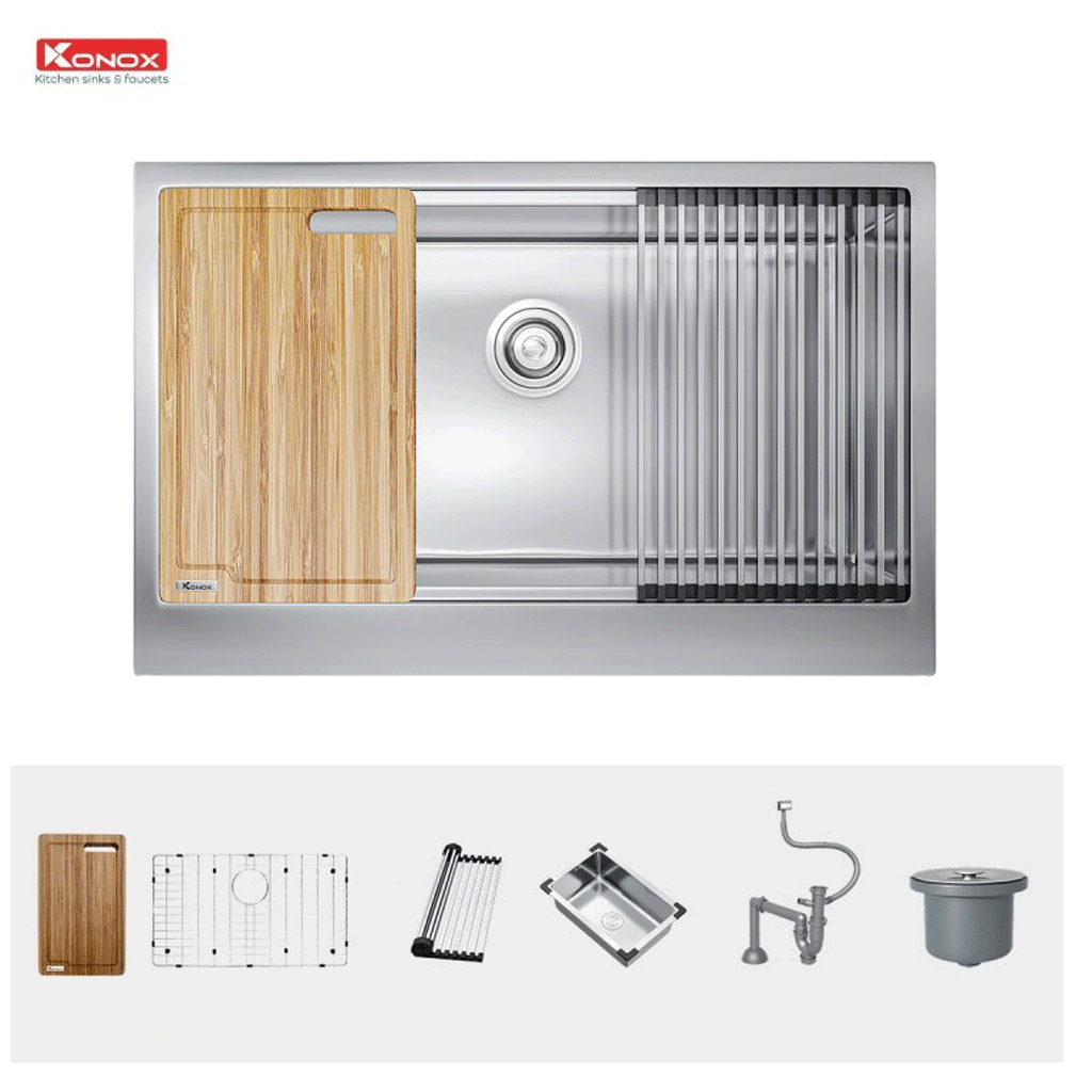 Chậu rửa bát Konox Workstation Sink – Apron Sink KN8051AS Retta  (80*51cm)