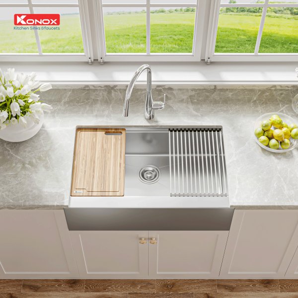 Chậu rửa bát Konox Workstation Sink – Apron Sink KN8051AS Retta  (80*51cm)