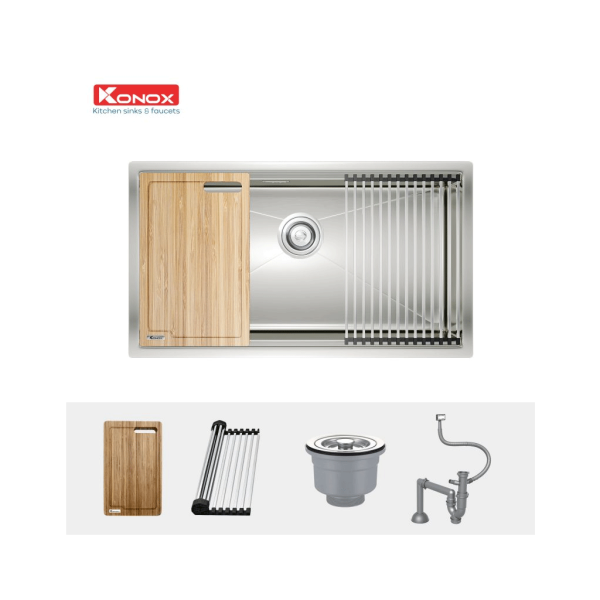 Chậu rửa bát Konox Workstation Sink – Undermount Sink KN8046SU