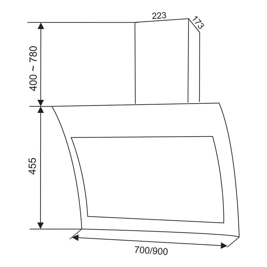 Máy hút mùi Faster FS 3689BN-70/90